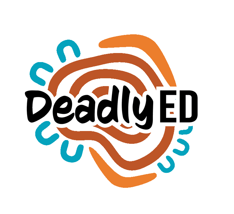 Organic shaped Deadly ED logo.