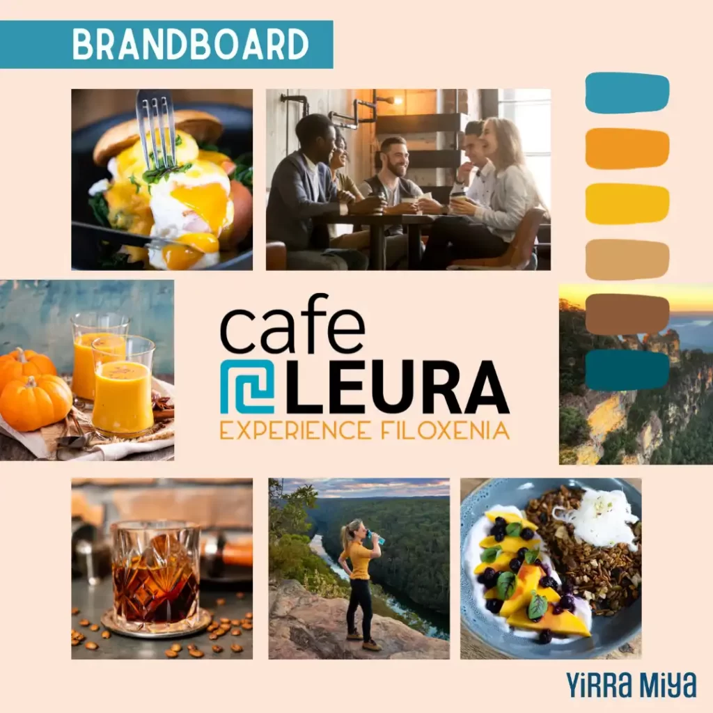 Brandboard for Cafe Leura